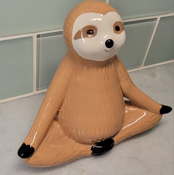 Cute Ceramic Sloth Figurine - Picture 2 of 8